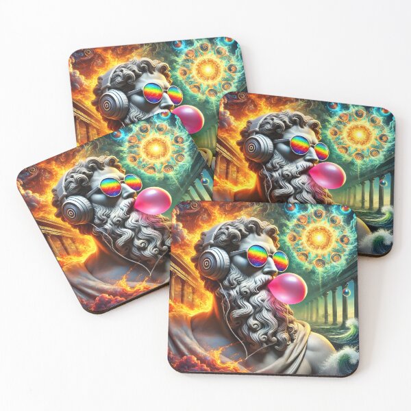 Item preview, Zeus in Chill Mode designed and sold by ArtPrintsUSA.