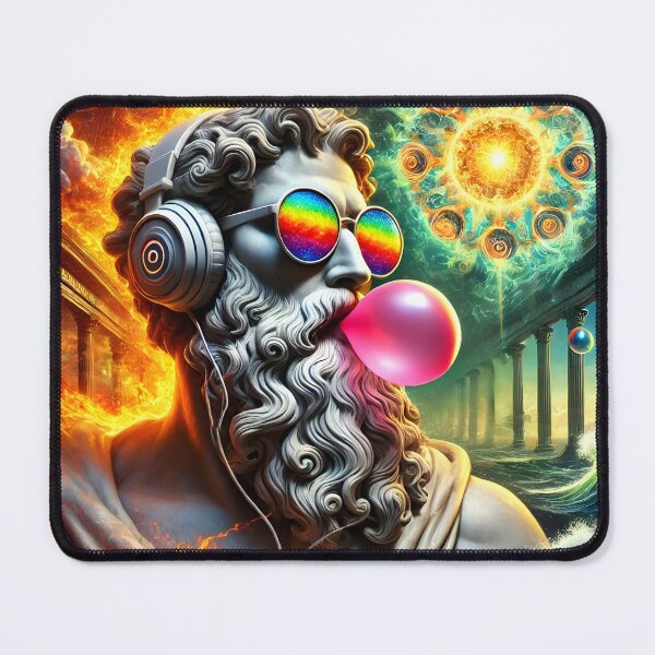 Item preview, Zeus in Chill Mode designed and sold by ArtPrintsUSA.