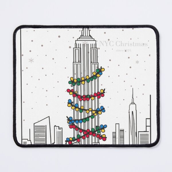 Item preview, "NYC Christmas" – Festive Empire State Building Holiday Design designed and sold by TacoFunDesigns.