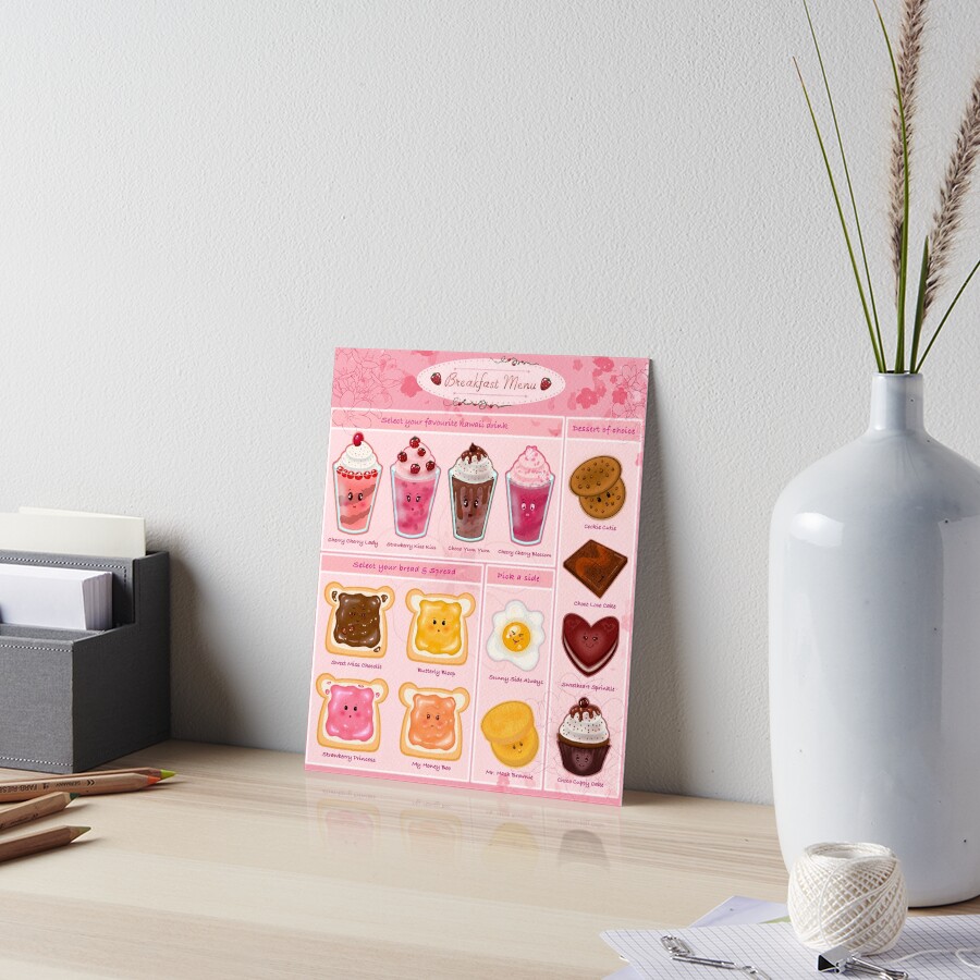 Breakfast Menu | Metal Print