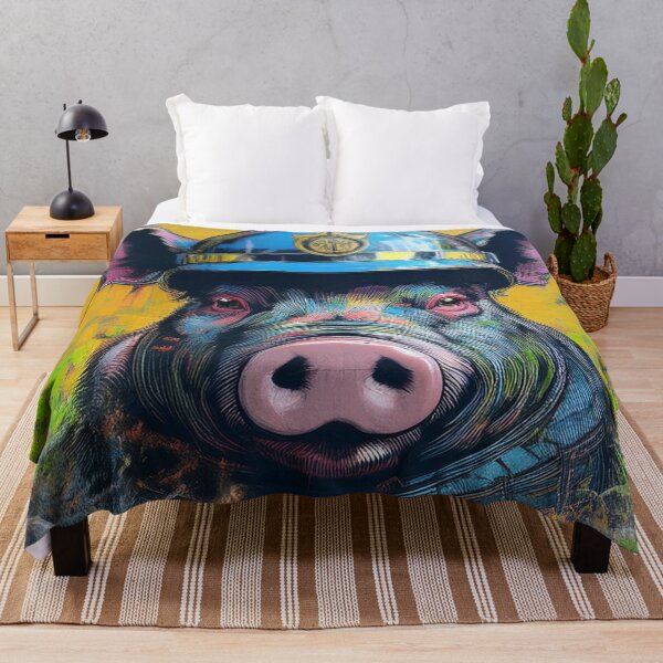Item preview, Graffitti Pig In Police Riot Gear designed and sold by Boxing Kangaroo Retail Company.