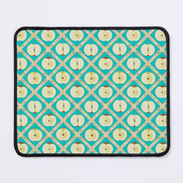 Item preview, I Am a Piemaker Apples on Bright Teal 00bfbf designed and sold by Art in My Loft.