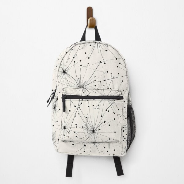 Item preview, Seamless pattern of an architectural drawing of an array of dandelion seeds connected by thin lines designed and sold by ThaiArtShop.