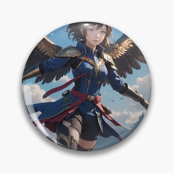 Item preview, Winged warrior girl flying designed and sold by Ganador96.