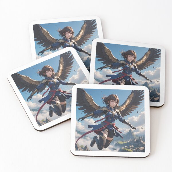 Item preview, Winged warrior girl flying designed and sold by Ganador96.