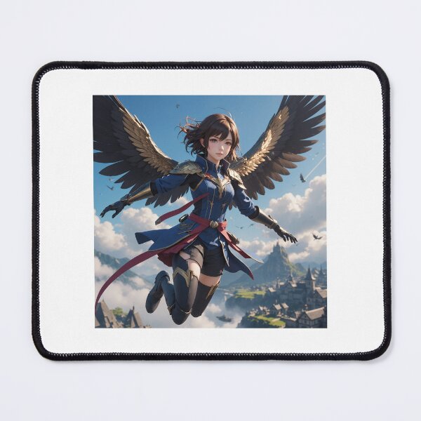 Item preview, Winged warrior girl flying designed and sold by Ganador96.