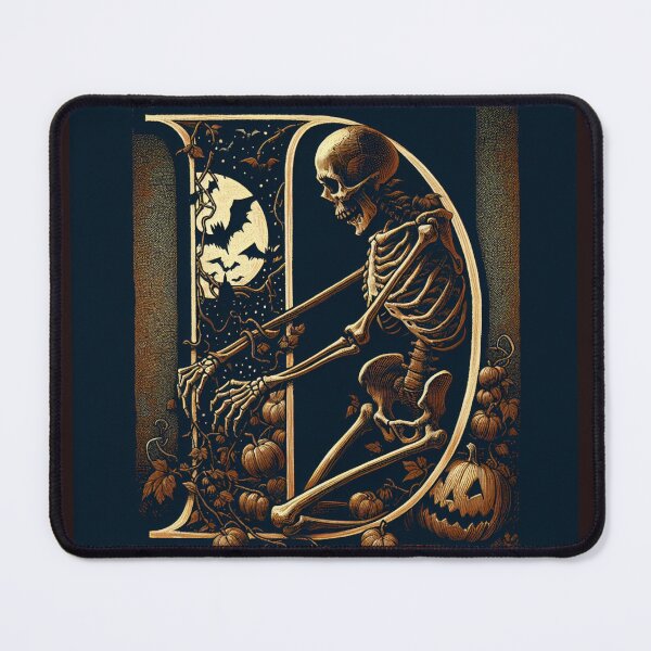 Item preview, Halloween  letter D Skeleton,  designed and sold by DSoriaDesign.