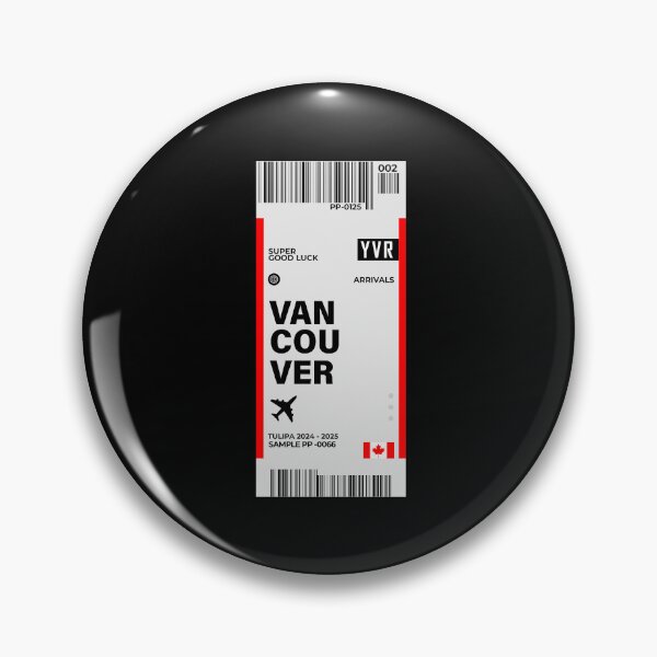 Item preview, Vancouver Boarding Pass Canada Travel Ticket designed and sold by TulipaGraphics.