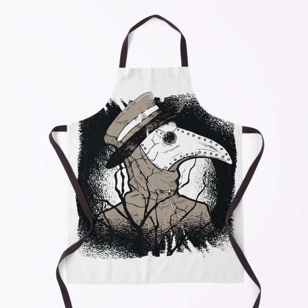 Item preview, Dark Plague Doctor Side View | Haunting Design with Black Tree Branches designed and sold by TurtleDojo.