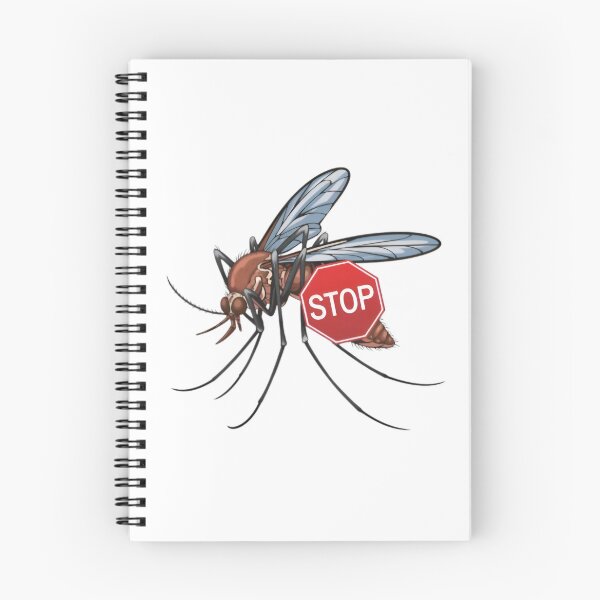 Item preview, STOP Mosquito Design | Cartoon Style Anti-Mosquito Design designed and sold by PrintDesign-Hub.