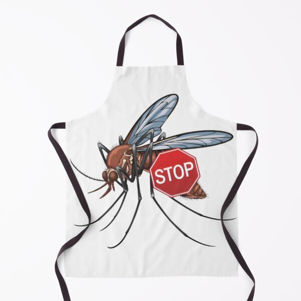 Item preview, STOP Mosquito Design | Cartoon Style Anti-Mosquito Design designed and sold by PrintDesign-Hub.