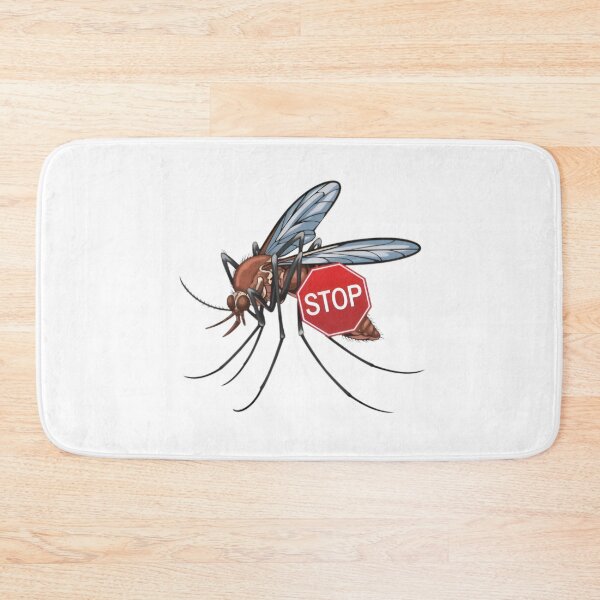 Item preview, STOP Mosquito Design | Cartoon Style Anti-Mosquito Design designed and sold by PrintDesign-Hub.