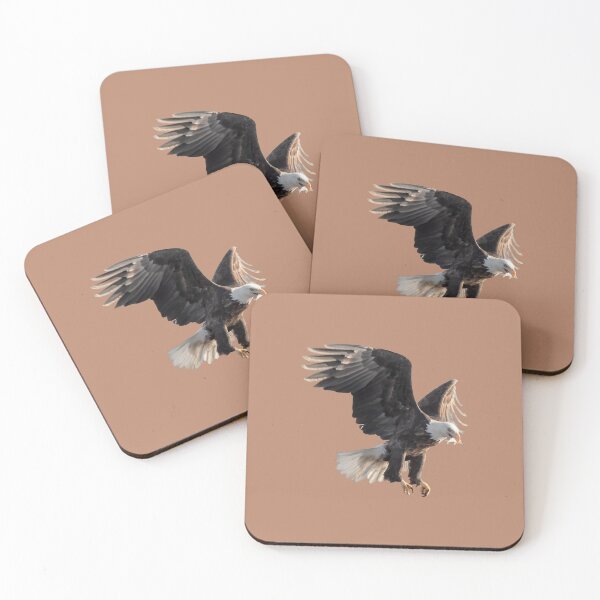 Item preview, Bald eagle with fish in beak designed and sold by KRFNatureGifts.