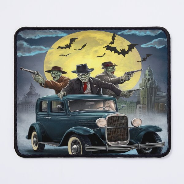 Item preview, halloween Zombie Gangsters With Retro Car,halloween Zombie ,Halloween Background ,Halloween Season, halloween pumpkin designed and sold by Expressions-Sel.