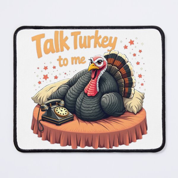 Item preview, Talk Turkey to Me Funny Turkey with Rotary Phone designed and sold by EmeraldCauldren.