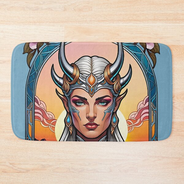Item preview, Valkyrie Viking Female Warrior retro vintage ornamental design designed and sold by BorgSpareParts.