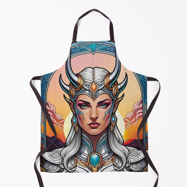 Item preview, Valkyrie Viking Female Warrior retro vintage ornamental design designed and sold by BorgSpareParts.