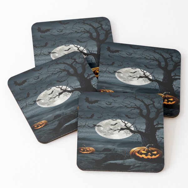 Item preview,  halloween Landscape with a full moon ,Halloween Landscape,Halloween Season, halloween pumpkin designed and sold by Expressions-Sel.