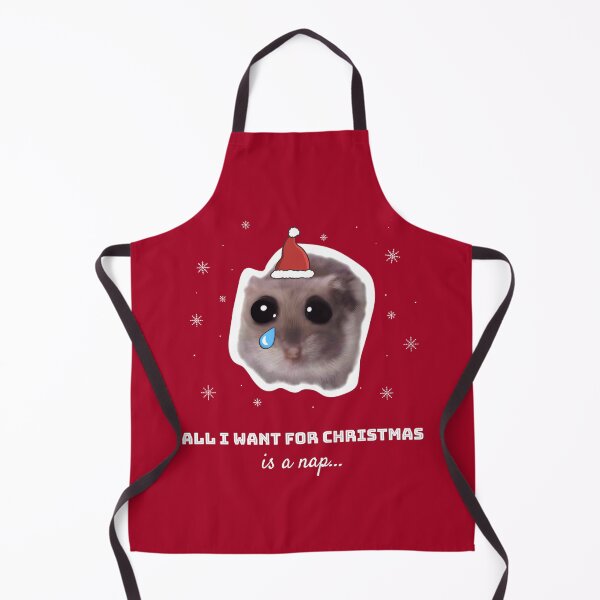 Item preview, All I want for Christmas is nap with sad hamster designed and sold by GosiaArtGarden.
