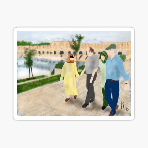 Visiting the Isfahan Bridge Sticker
