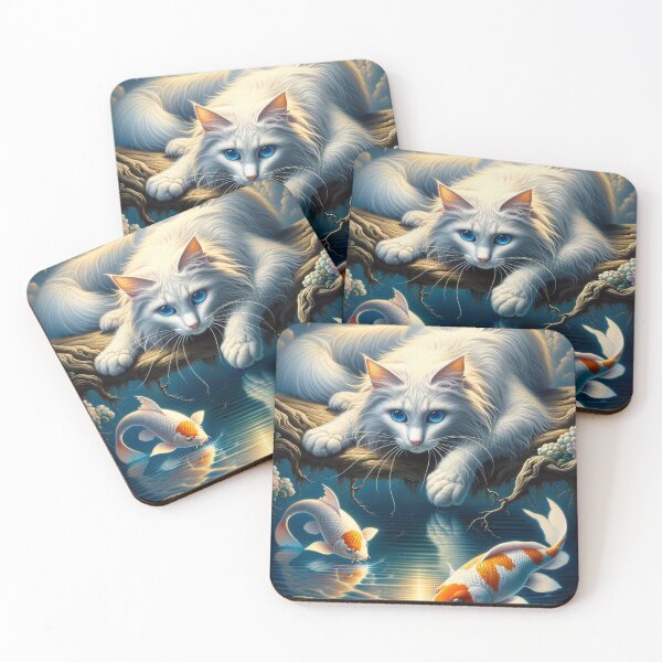 Item preview, Cat and Koi designed and sold by M-Y-A-R-T-.