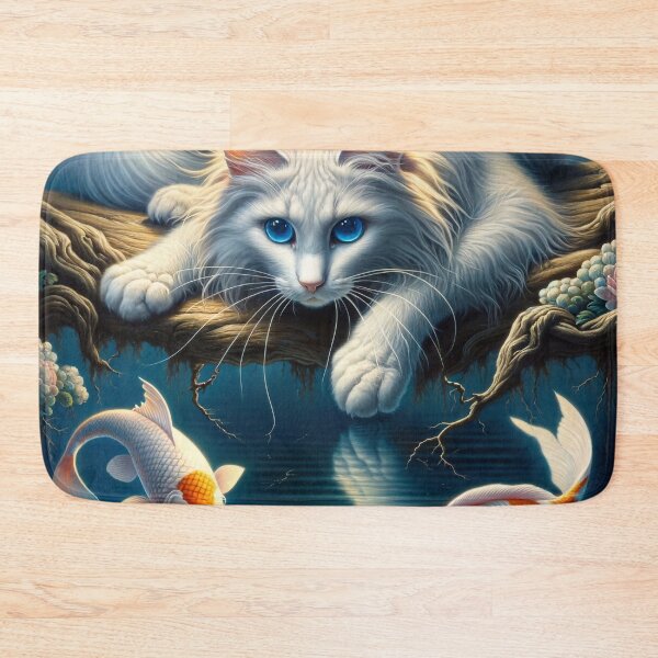 Item preview, Cat and Koi designed and sold by M-Y-A-R-T-.