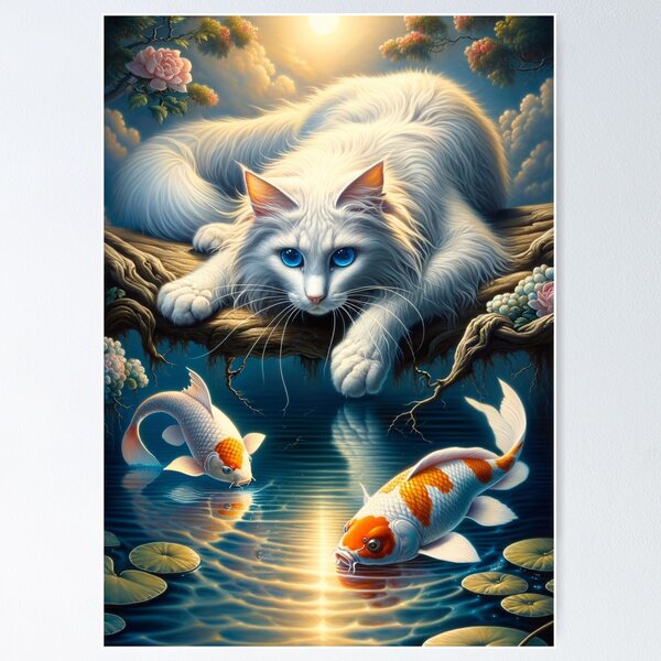 Koi fish cat best sale