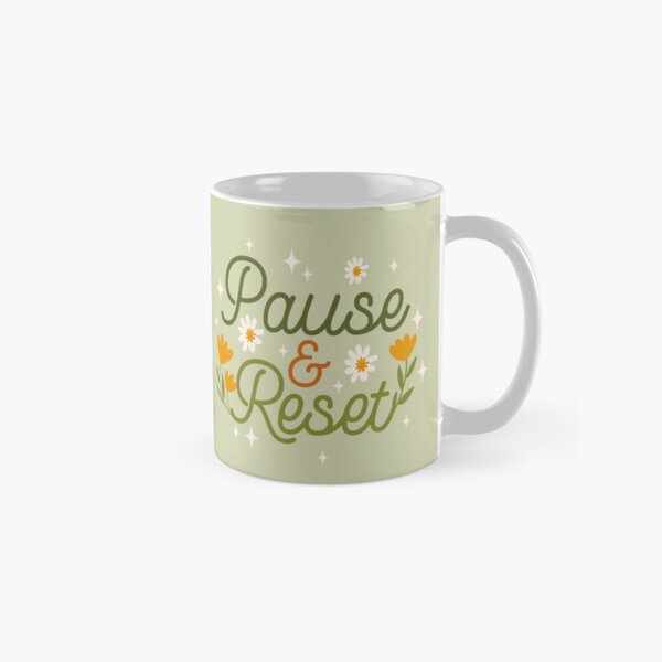 Artikel-Vorschau von Pause & Reset, designt und verkauft von Paper Bee Gift Shop.