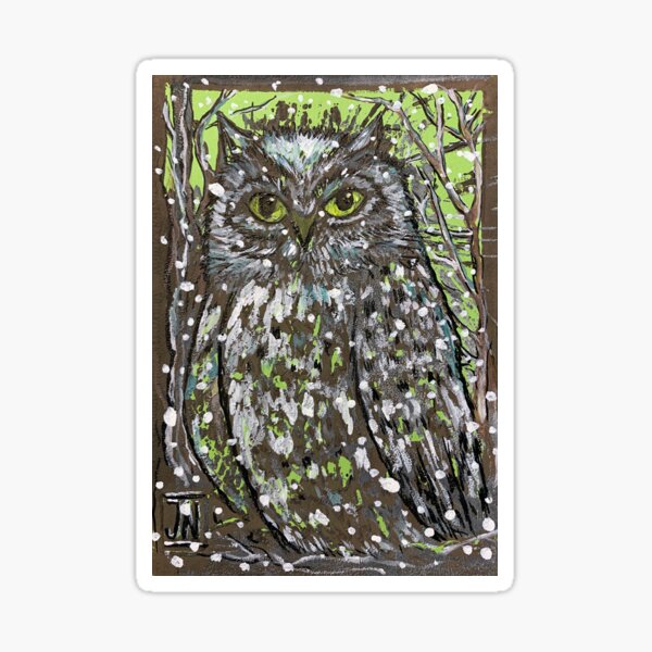 Winter-Eule Sticker