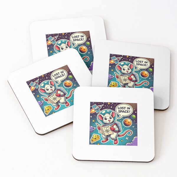 Item preview, lost in space, astronaut rat, space humor, cosmic adventure, cute animals,  designed and sold by ANIARTONLINE.