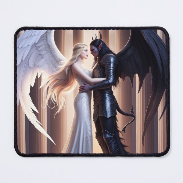 Item preview, halloween Angel and Demon Love Couple, halloween Love Couple ,Halloween Landscape,Halloween Season, halloween pumpkin designed and sold by Expressions-Sel.