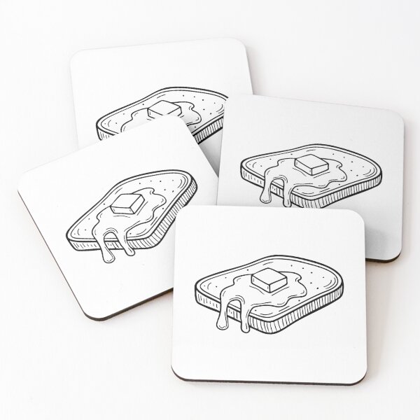 Item preview, An Illustration of Butter Melting on a Slice of Toast designed and sold by rasagamastore.