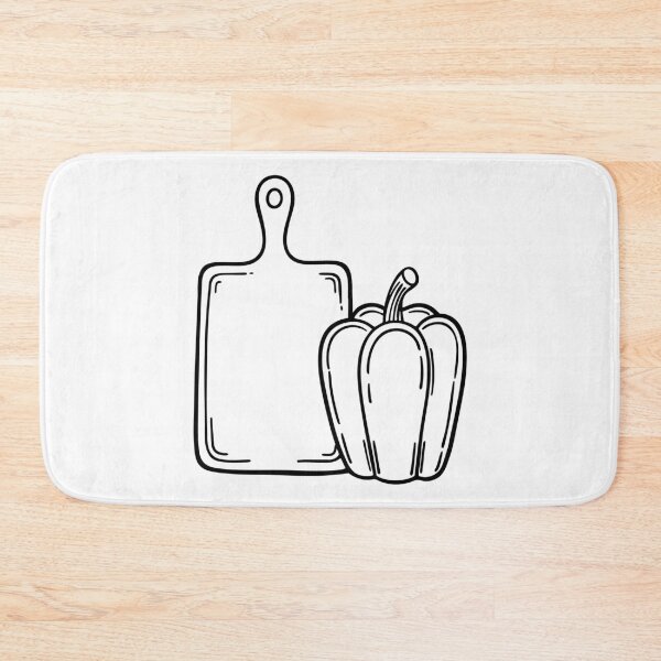 Item preview, Bell Pepper Next to a Cutting Board in a Kitchen designed and sold by rasagamastore.