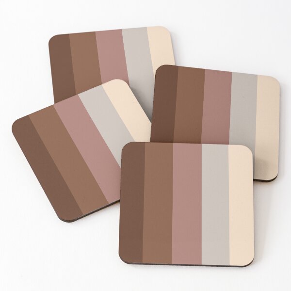 Item preview, Bold Vertical Stripes Christmas Colors Brown Ambiance designed and sold by taiche.