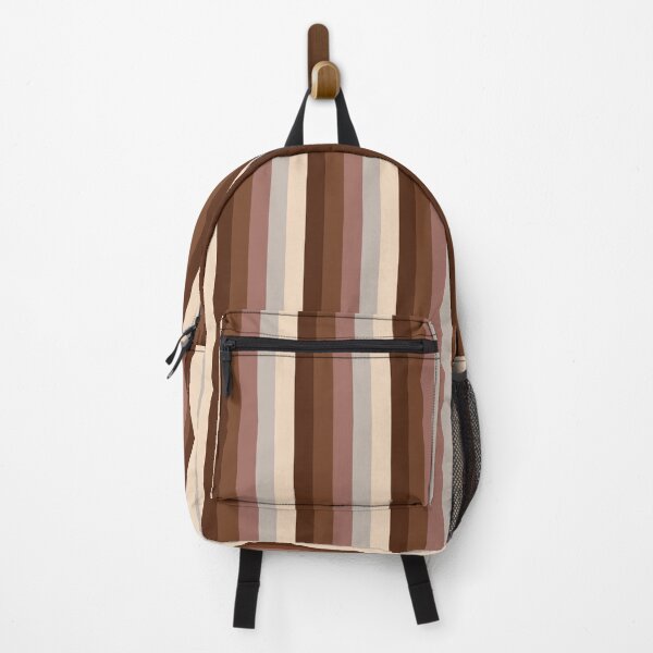 Item preview, Bold Vertical Stripes Christmas Colors Brown Ambiance designed and sold by taiche.