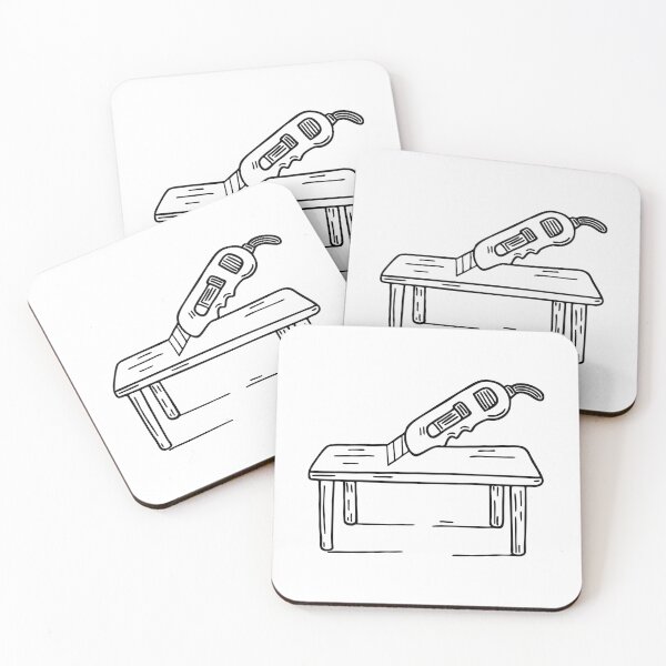Item preview, Illustration of a Boxcutter Placed on a Workbench designed and sold by rasagamastore.