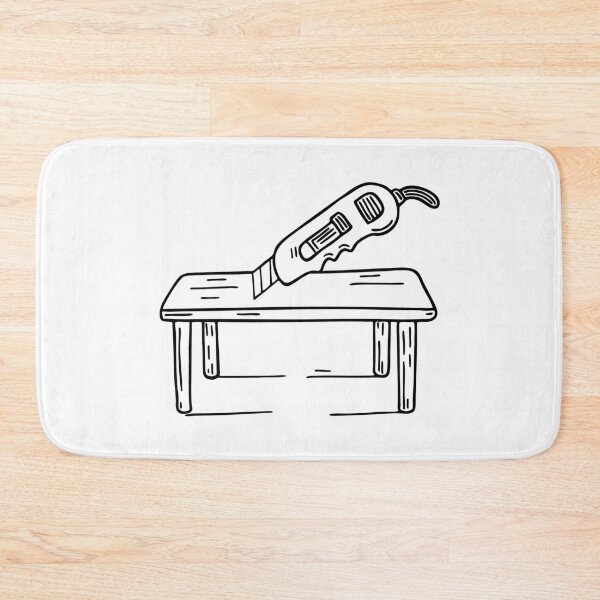 Item preview, Illustration of a Boxcutter Placed on a Workbench designed and sold by rasagamastore.