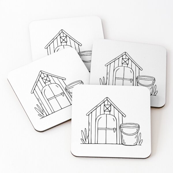 Item preview, An Illustration of a Bucket Beside a Garden Shed designed and sold by rasagamastore.