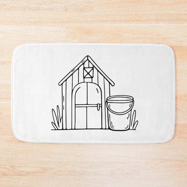 Item preview, An Illustration of a Bucket Beside a Garden Shed designed and sold by rasagamastore.