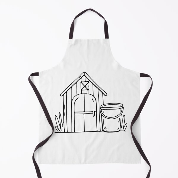 Item preview, An Illustration of a Bucket Beside a Garden Shed designed and sold by rasagamastore.