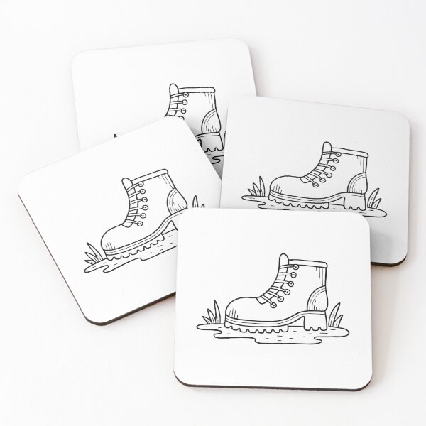 Item preview, An Illustration of a Boot Resting on a Muddy Trail designed and sold by rasagamastore.