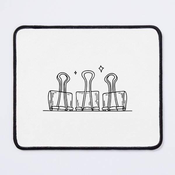 Item preview, Binder Clips Neatly Arranged on a Desk designed and sold by rasagamastore.