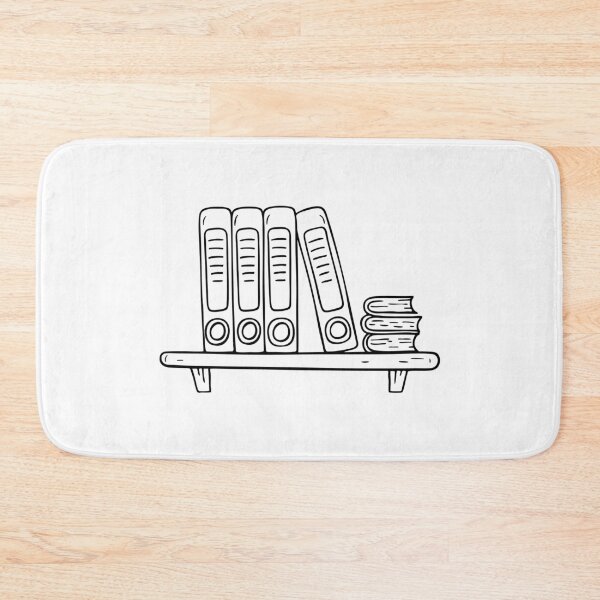 Item preview, Illustration of Binders Stacked on a Classroom Shelf designed and sold by rasagamastore.