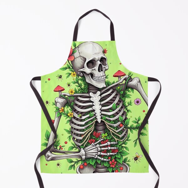 Item preview, Vibrant Floral Skeleton Art - Symbolic Illustration of Life, Death, and Rebirth with Blooming Flowers and Nature Elements designed and sold by marvinismyname.