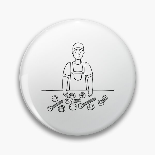 Item preview, Illustration of Bolts Scattered Across a Mechanic's Table designed and sold by rasagamastore.