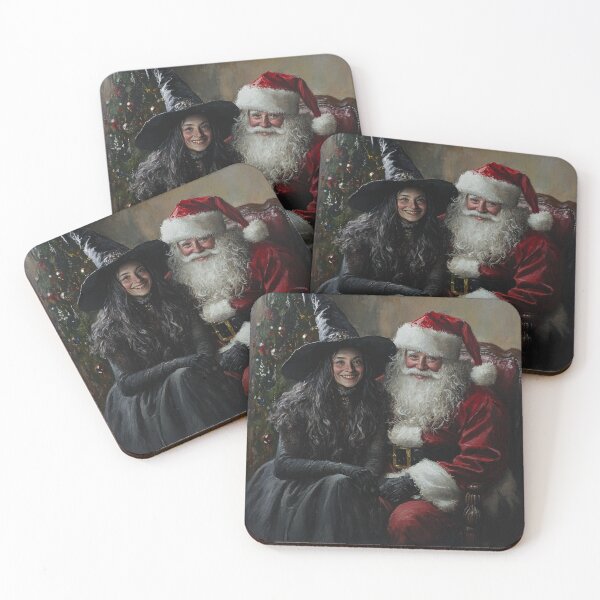 Item preview, Witch and Santa Clause designed and sold by Croneandquill.