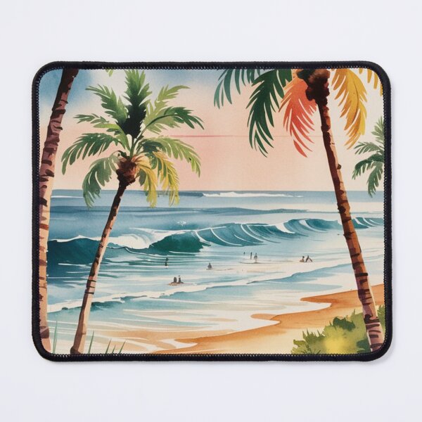 Item preview, Long Beach Vintage Travel Poster designed and sold by TravelerRat.