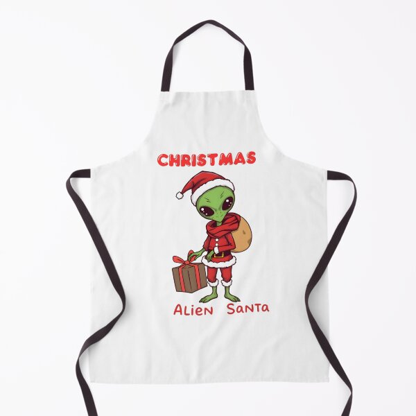 Item preview, Christmas Alien Santa with present and Santa sack designed and sold by EmeraldCauldren.