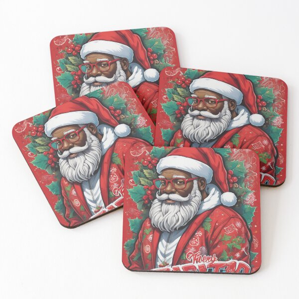 Item preview, Retro Black Santa designed and sold by KeshaEls.