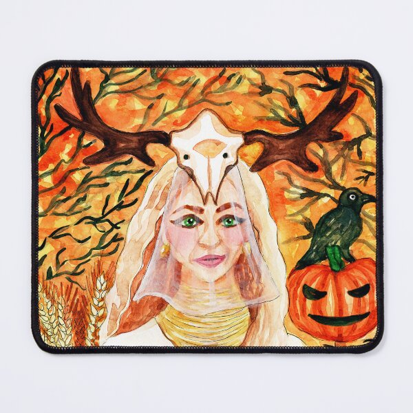 Item preview, Halloween Harvest Festival Goddess Kekritär designed and sold by Ivy Lily Art.